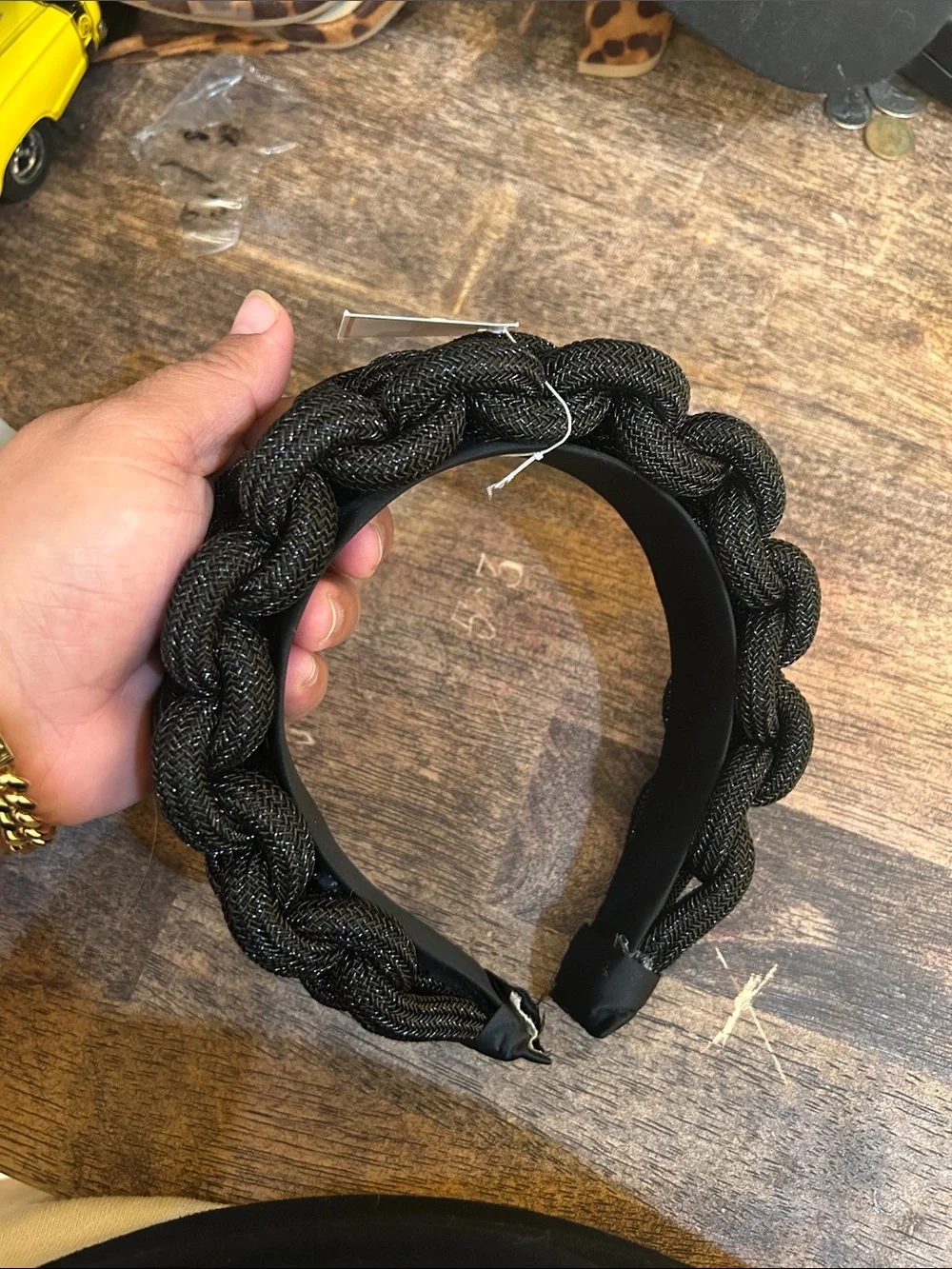 Shiraleah Black Braided Padded Headband